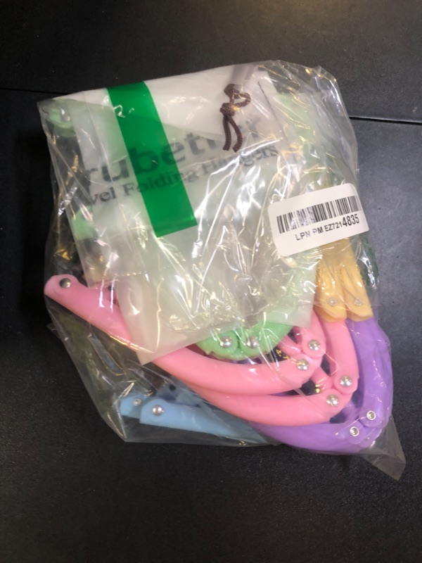 Photo 1 of 10 Pcs Travel Hangers Cruise Ship Essentials Accessories Portable Folding Clothes Hanger Foldable Drying Rack