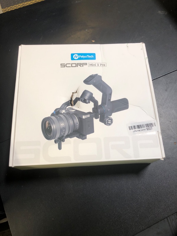 Photo 1 of [Bundle] FeiyuTech SCORP Mini-3 PRO + Camera Cables All in One 3-Axis Camera Stabilizer,Built-in AI Track Sensor Handheld Gimbal Stabilizer