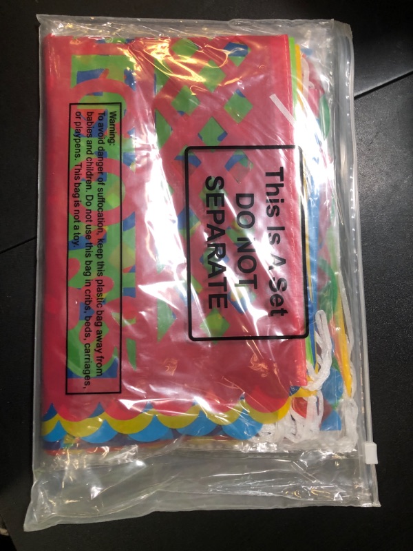 Photo 1 of 4 Packs Mexican Party Banner 60 Feet Fiesta Plastic Papel Picado Banner Cinco de Mayo Dia De Los Muertos Decor Day of The Dead Decorations Mexican Fiesta Themed Party Decorations Supplies