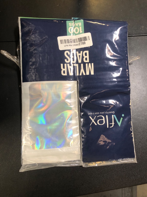 Photo 1 of AFLEX 100 Pack Resealable Mylar Bags for Food Storage, Premium Quality Mylar Food Storage Bags, Silver Bags for Candy, Resealable Bags for Packaging Cosmetics, Medicines & Jewelries (4" x 6")