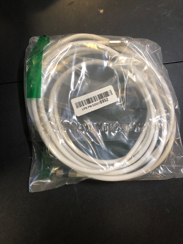 Photo 1 of G-PLUG 10FT RG6 Coaxial Cable Connectors Set - High-Speed Internet, Broadband and Digital TV Aerial, Satellite Sky Cable Extension- Weather-Sealed Double Rubber O-Ring and Compression Connectors White