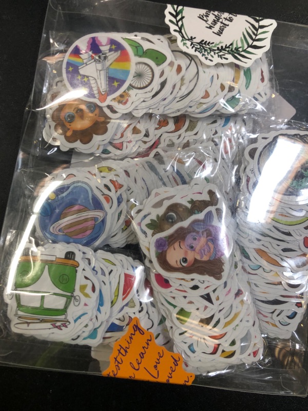 Photo 1 of Apakkai 600 Pcs Cute Stickers for Kids, Water Bottle Stickers for Teens, Kawaii Vinyl Phone Laptop Skateboard Animal Waterproof Sticker, Bulk Aesthetic Sticker Packs for Boys Girls Teacher