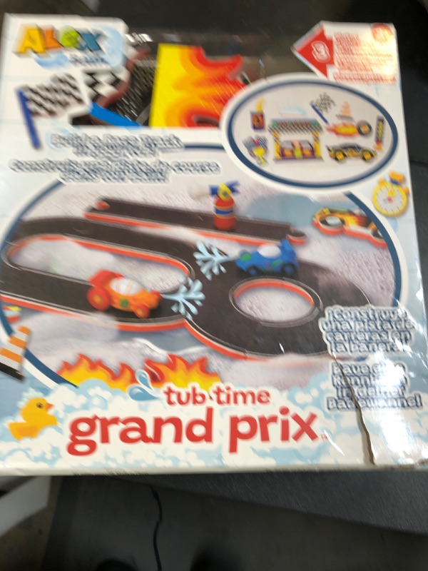 Photo 1 of ALEX: Tub Time Grand Prix - 32 Piece Bath Time Toy Set, Car & Racetrack Playset, Foam Pieces, Water Squirting Cars, Water Toy, Kids & Toddlers Ages 3+