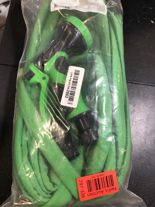 Photo 1 of Garden Hose, 2025 Upgraded Non-Expanding Water Hose Sturdy & Lightweight 3/4 Hose, No-Kink, Tough & Flexible Water Pipe, Crush-Proof for Yard, Lawn, Outdoor, Car Wash (Green, 50FT)