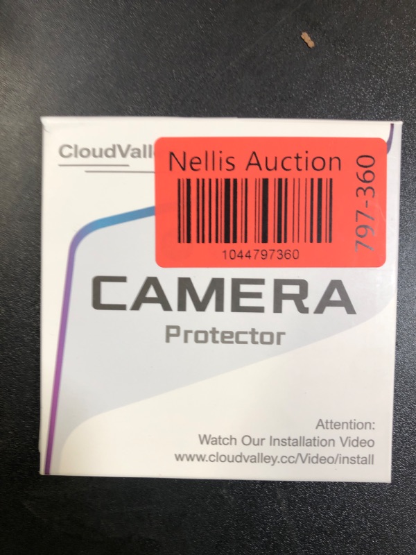 Photo 1 of CloudValley for iPhone 12 Pro Camera Lens Protector, Rear Camera Cover, Premium HD Tempered Glass Aluminum Alloy Lens Ring Cover Film (Sea Blue)