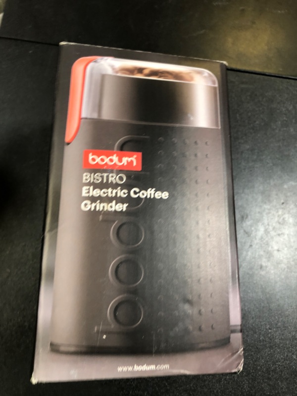 Photo 1 of Bodum Bistro Electric Blade Coffee Grinder, Black