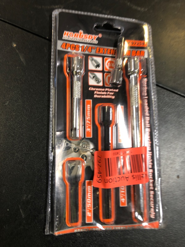 Photo 1 of 1/4" Socket Extension Set - 4PCS Drive Socket Quarter Inch Extension Bar Set 2" / 50mm, 3" / 75mm, 4" / 100mm, 6" / 150mm CR-V Durable Material