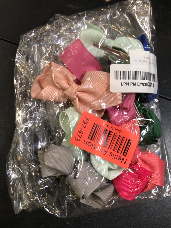 Photo 1 of 50pcs 6 Inches Large Hair Bows Alligator Clips Grosgrain Ribbon Hair Barrettes Accessories for Toddlers Teens School Girls