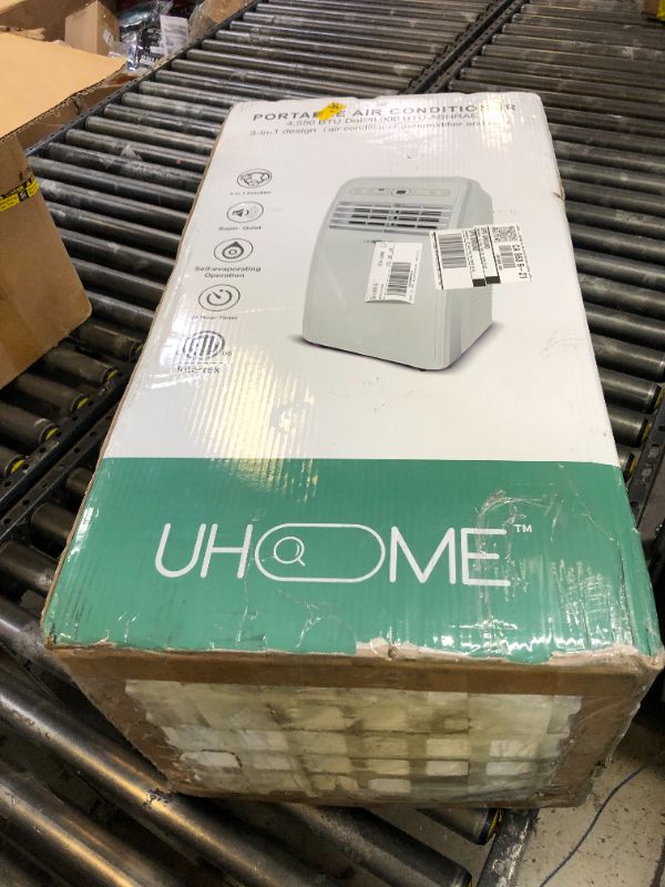 Photo 1 of Uhome 2024 New Portable Air Conditioner, 8000 BTU Compact AC Unit with Cooling, Dehumidifier, Fan, Remote Control and Window Mount Kit Included, White