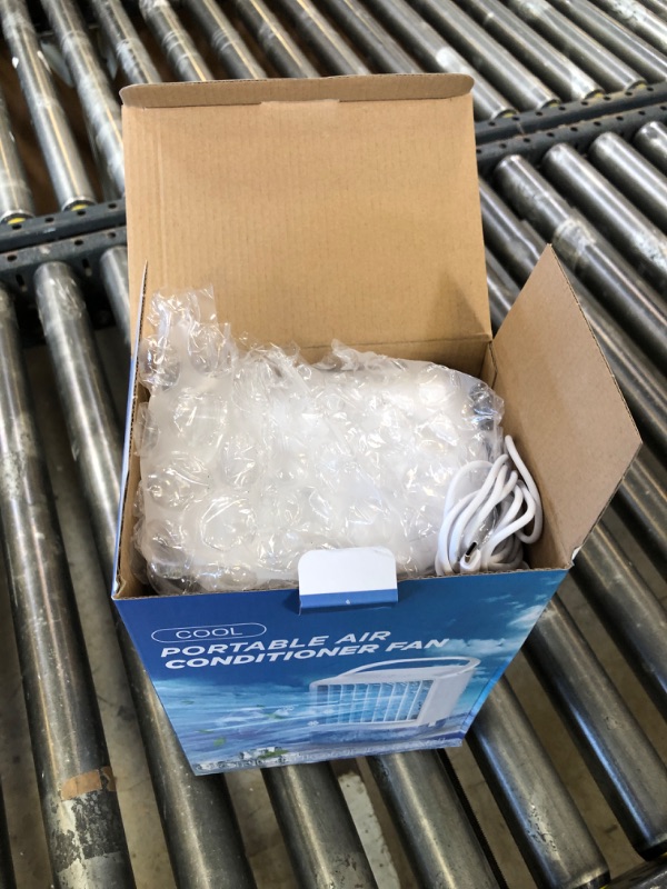 Photo 1 of Mini Air Conditioner Small Air Conditioner Portable Air Conditioners with 1200ml spray/hour 3 Speed Wind & 7 Colorful LED Light Cool Mist &Timer Evaporative Air Cooler for Bedroom/Home/Office