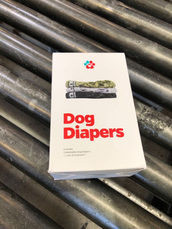 Photo 1 of Pet Parents® Washable Dog Diapers (3pack) + Extendrs® of Durable Doggie Diapers, Premium Dog Diapers Female & Male (Small, Camo)