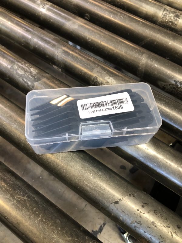 Photo 1 of QPOIBSD Professional Hair Clipper Combs Guides Set - 1/16 to 1 Size Range, Black Replacement Guards?COMPATIBLE WITH WAHL Most Clippers/Trimmers (8 Pieces)