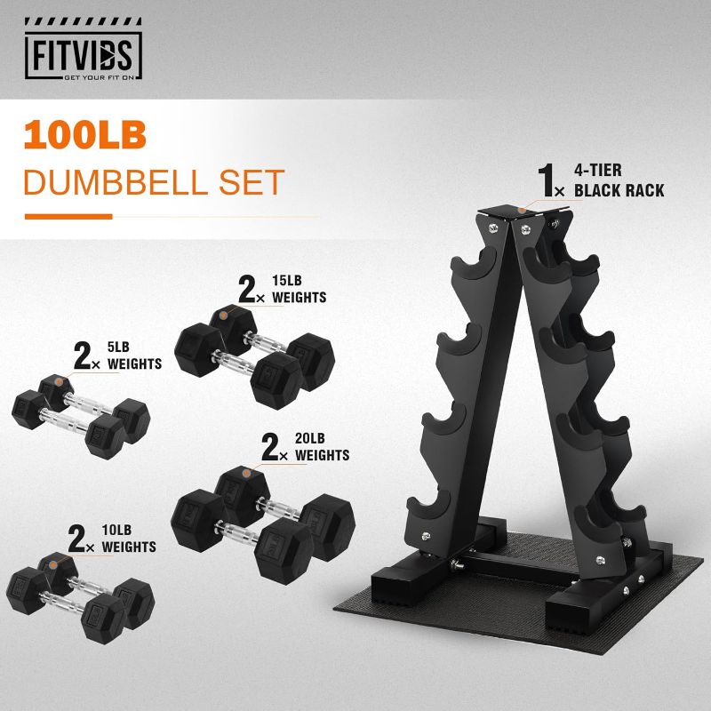 Photo 1 of 100LB Capacity Dumbbell Frame Rack