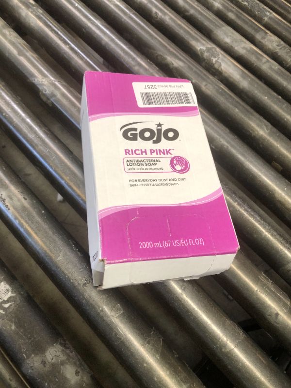 Photo 1 of GOJO RICH PINK Antibacterial Lotion Soap, 2000 mL Lotion Soap Refill PRO TDX Push-Style Dispenser (Pack of 4) - 7220-04