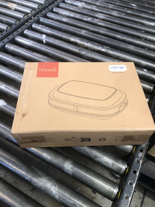 Photo 1 of Lifewit Chilled Serving Tray with Lid, 15" Shrimp Cocktail Platter with with 2 Sauce & 4 Food Compartments, Divided Serving Bowl for Veggie, Taco, Fruit, Salad, Mimosa Bar Supplies in Party/Buffet