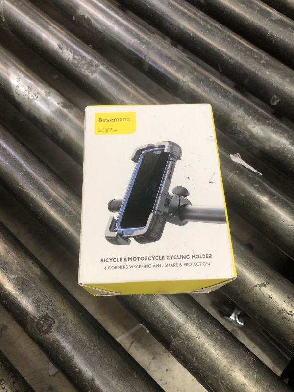 Photo 1 of Bovemanx Motorcycle Phone Mount Holder, [150mph Wind Anti-Shake][7.2inch Big Phone Friendly] Bike Phone Holder, Motorcycle Handlebar Cell Phone Clamp, Compatible with iPhone 16 Pro Max, Tangerine