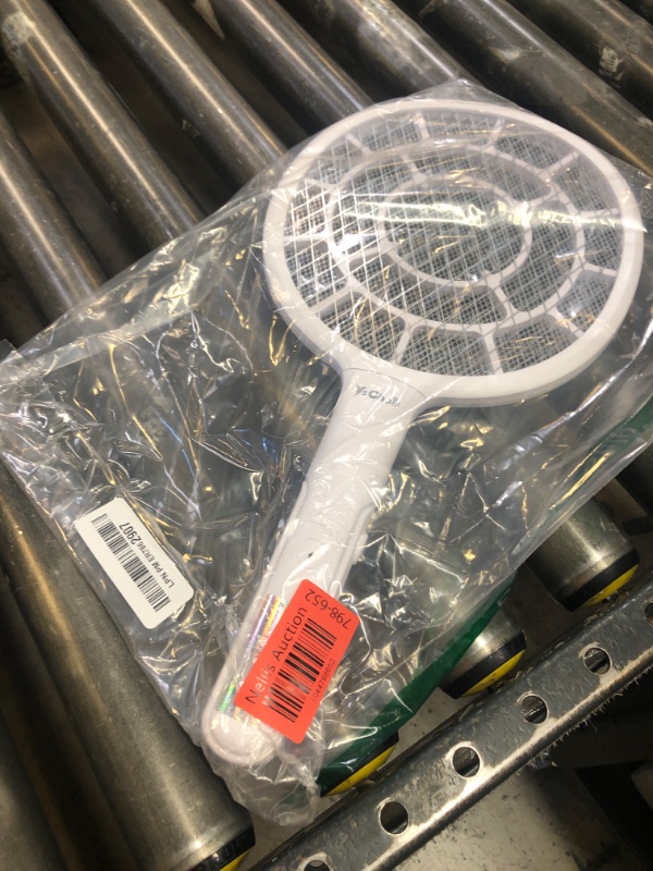Photo 1 of YsChois Electric Fly Swatter, Bug Zapper, Mosquito Zapper Racket | Gold Zone Voltage, Densest 3 mm Mesh, Apple-Like Weight - AA Battery Powered (not incl.) - Indoor & Outdoor Use with Pro Swat Tips
