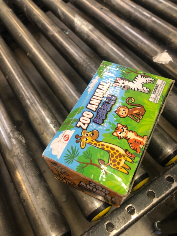 Photo 1 of Rhode Island Novelty 3" Zoo Animal Jungle Characters Bubble Bottles | 24 Bottles