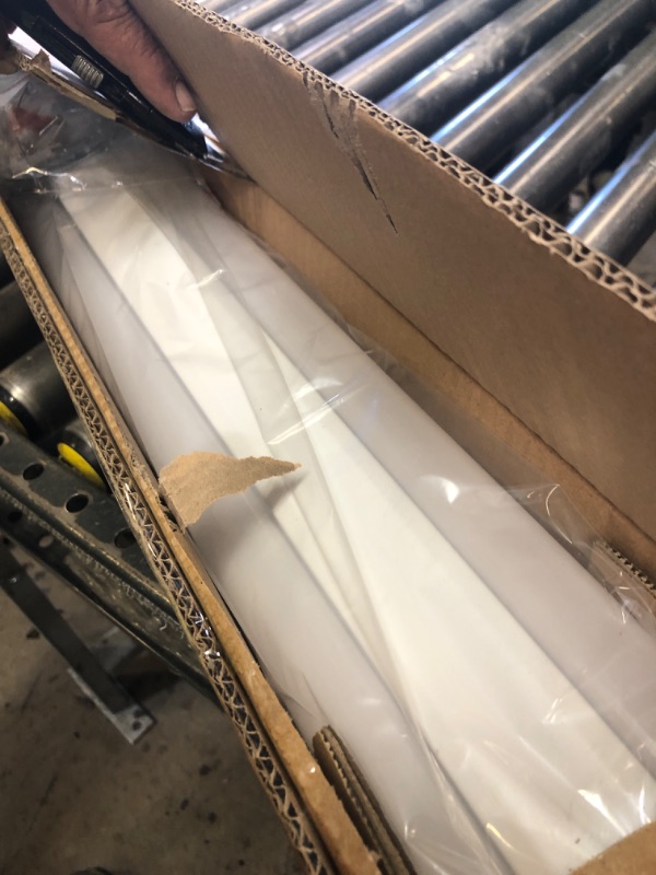 Photo 1 of ANTLUX 110W 8FT LED Wraparound Ultra Slim Strip Lights, 12600LM, 5000K, 8 Foot LED Garage Shop Lights, Flush Mount Warehouse Office Ceiling Lighting Fixture, Fluorescent Tube Replacement, 2 Pack