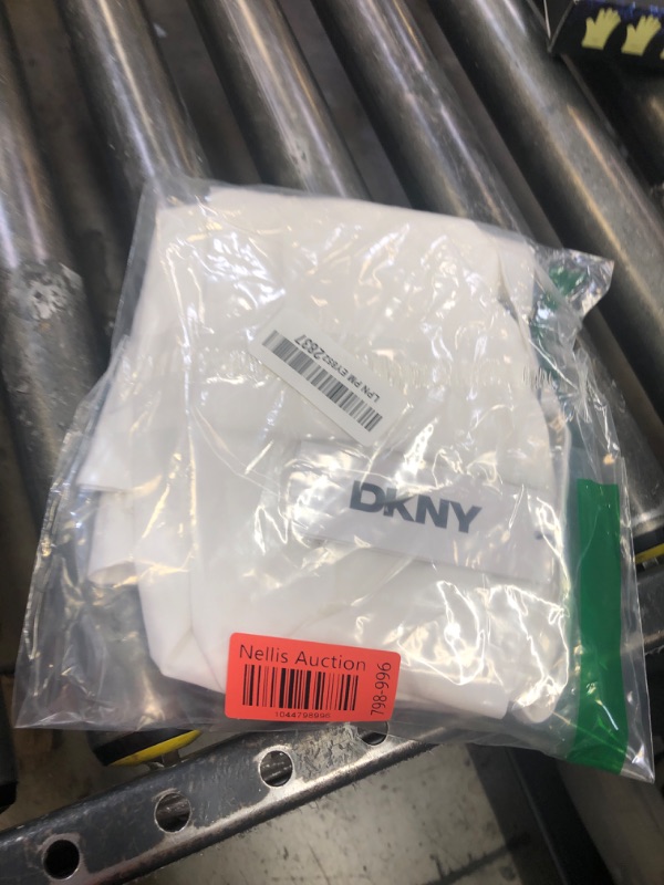 Photo 1 of DKNY Men's White Slim Fit Short Sleeve Button Down Shirt