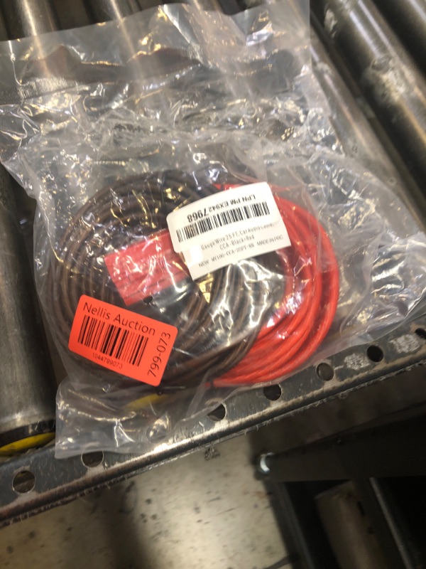 Photo 1 of 10 Gauge Wire (25FT Each, Red/Black), Low Voltage for Automotive Wiring, Battery Cable, 10AWG, Car Audio, Car Amplifier Power or Ground Cable, Translucent Jacket, CCA, with 10 Heat Shrink Tubing
