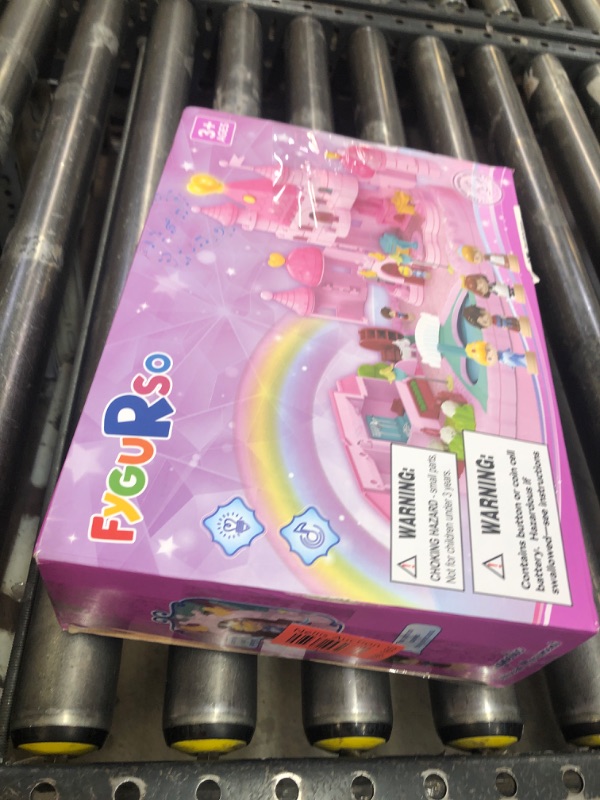 Photo 1 of Dream Princess Play Set, with 4 Magnetic Control Movable Toys, Magnetic Doll House Building Toys with Light Music, Toy Gift for Girls Kids Ages 6+?Pink?