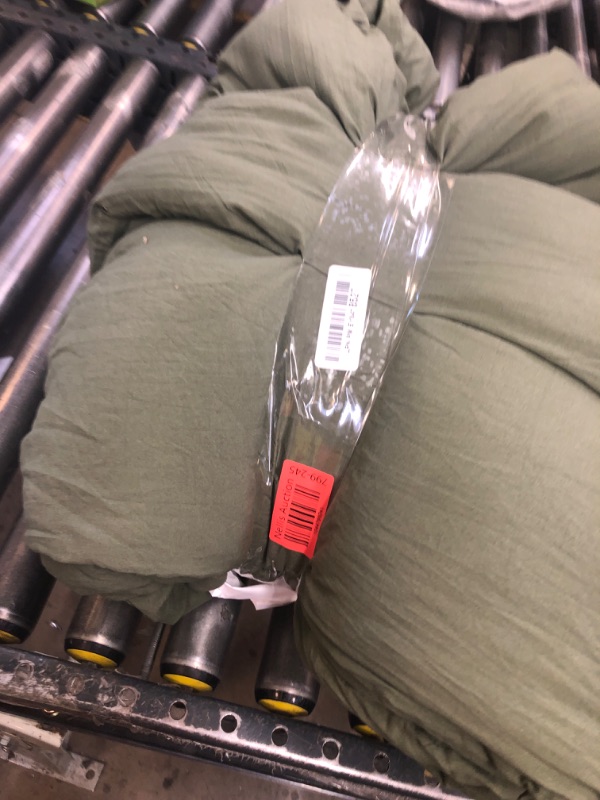 Photo 1 of WRENSONGE King Size Comforter Set- 7 Pieces Soft Olive Green Bed in a Bag King with Fitted Sheet, Flat Sheet, 2 Pillow Shams, and 2 Pillowcases-Warm King Bedding Set for All Season