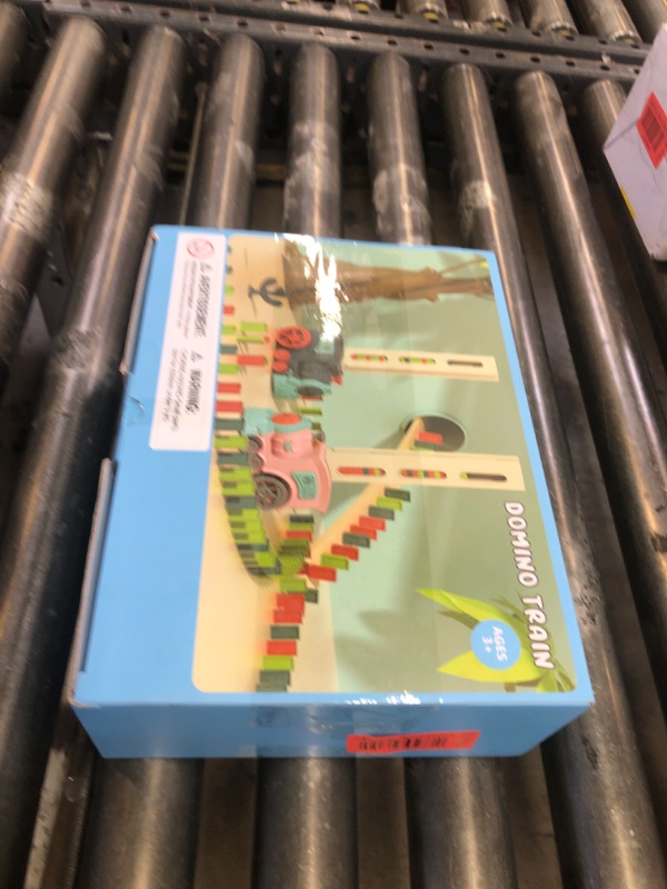 Photo 1 of Domino Train Toys for Girls 3+ Year Old: Kids Stacking Dominoes Games - Montessori Toy Toddler 3-5 Boys ages 4-8 - Interactive Autism Fine Motor Activities Birthday Gift Stocking Stuffer 4 5 6 Yr Olds