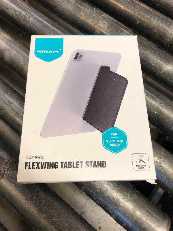 Photo 1 of Nillkin Adhesive Invisible Slim Tablet Stand, Universal iPad Stand for Desk, Most Adjustable, Compatible with iPad/Galaxy Tab and All 9.7-11" Tablets, Black