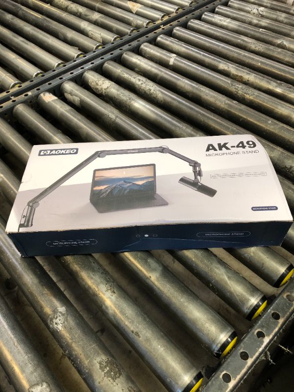 Photo 1 of Microphone Arm,Aokeo AK-49 Adjustable Compact Mic Suspension Boom Scissor Arm Stand For Blue Yeti,Snowball iCE, HyperX QuadCast,SoloCast,Elgato Wave,Etc