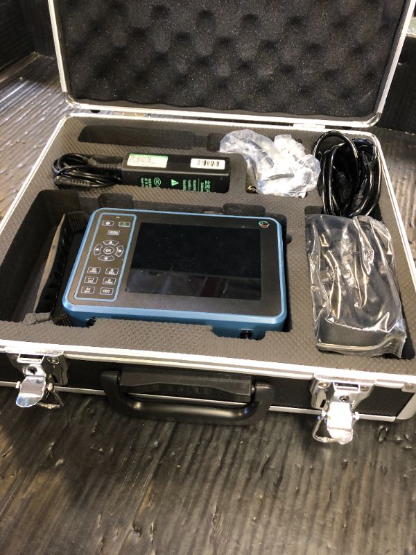 Photo 1 of Ultrasound Scanner Veterinary for Pregnancy, Vet Digital Portable B-Ultra Sound Scanner Machine Farm Animals Pet with 3.5 Mhz Mechanical Probe 8 Color Panels for Sheep, Dog, Cat And Pig Pregnancy Test