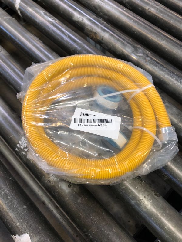 Photo 1 of 72" Dryer Gas Line Hose/Appliance 3/4 Flexible Natural Gas Line with Connector 1/2" MIP 1/2"FIP 3/4"MIP Fitting,5/8" OD(1/2" ID) Gas Range Connector Kit for Gas Stove,Dryer,Water Heater-by MIFLUS