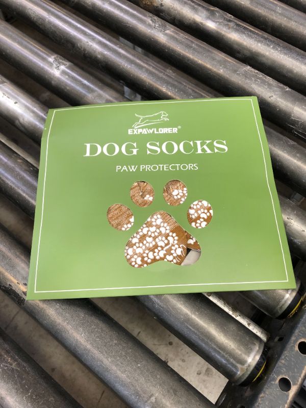Photo 1 of EXPAWLORER Anti Slip Dog Socks to Prevent Licking Paws, Dog Shoes for Hot Pavement, Dog Booties for Small Medium Large Senior Dogs, Traction Control Boots & Paw Protectors for Hardwood Floors