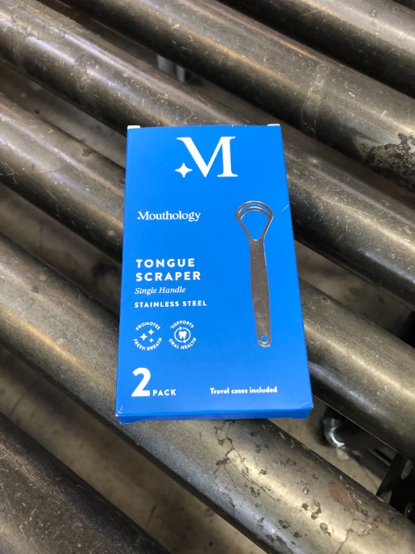 Photo 1 of Mouthology Tongue Scraper for Adults (2 Pack), Reduce Bad Breath, Metal Tongue Scraper, Tongue Cleaner, Tongue Scraper, Stainless Steel Tongue Scraper, Tongue Cleaner for Adults, Tongue Scrubber