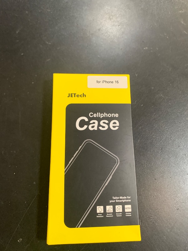 Photo 1 of JETech Case for iPhone 16 6.1-Inch, Non-Yellowing Shockproof Phone Bumper Cover, Anti-Scratch Clear Back (Clear)