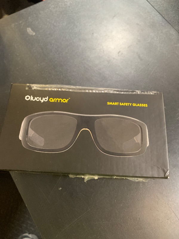 Photo 1 of Lucyd Armor Smart Safety Glasses for Men & Women, TR90 Frame, Bluetooth Smart Safety Glasses with Light Adaptive Lenses, Open Ear Speakers & Microphone - ANSI Z87.1 (Standard)