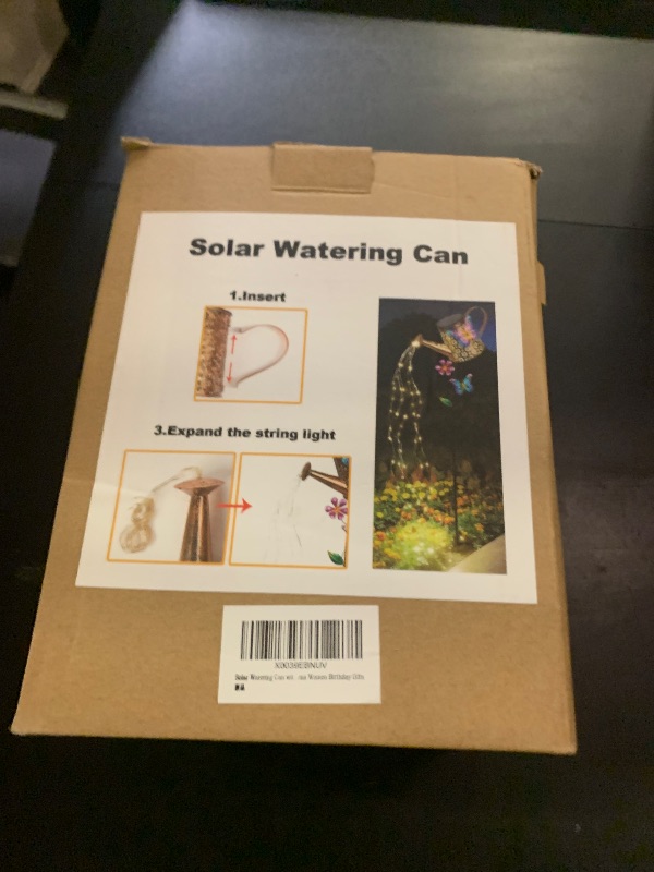 Photo 1 of Solar Watering Can with Lights Outdoor Garden,Waterproof Garden Stake Lights Decoration for Yard Lawn Patio Pathway Front Porch Landscape Gardening Gifts for Mom Grandma Women Birthday Gift