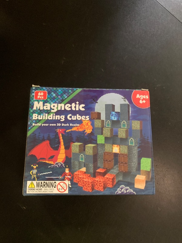 Photo 1 of Annexfun Magnetic Blocks - Build Magnetic Dark Castle Set - Magnetics Toys for Montessori Toddler Christmas Birthday Gifts - STEM Sensory Toys for 3 4 5 6 7 8 9 10 Year Old Boys & Girls