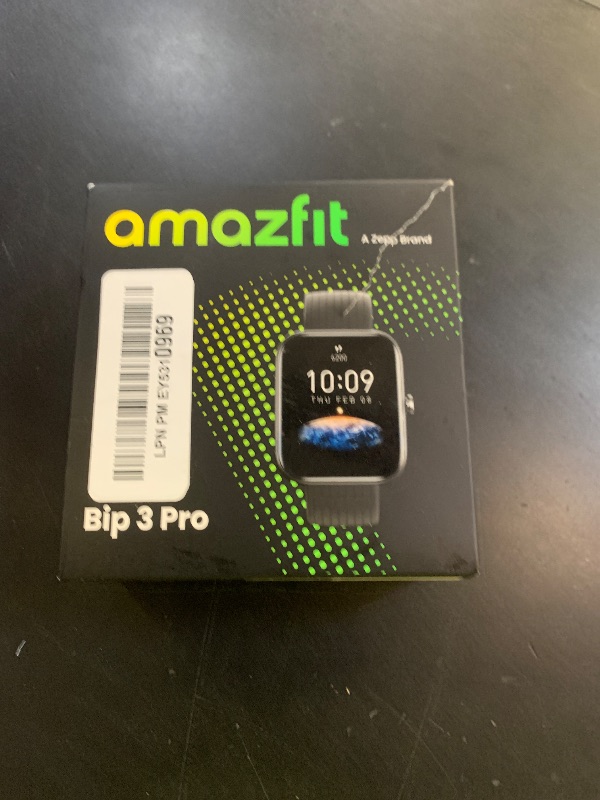 Photo 1 of Amazfit Bip 3 Pro Smart Watch for Men, GPS, 14-Day Battery Life, Activity Fitness Tracker with 60+ Sports Modes, Water Resistant, Sleep & Heart Rate Monitor, for Android Phone & iPhone, Black