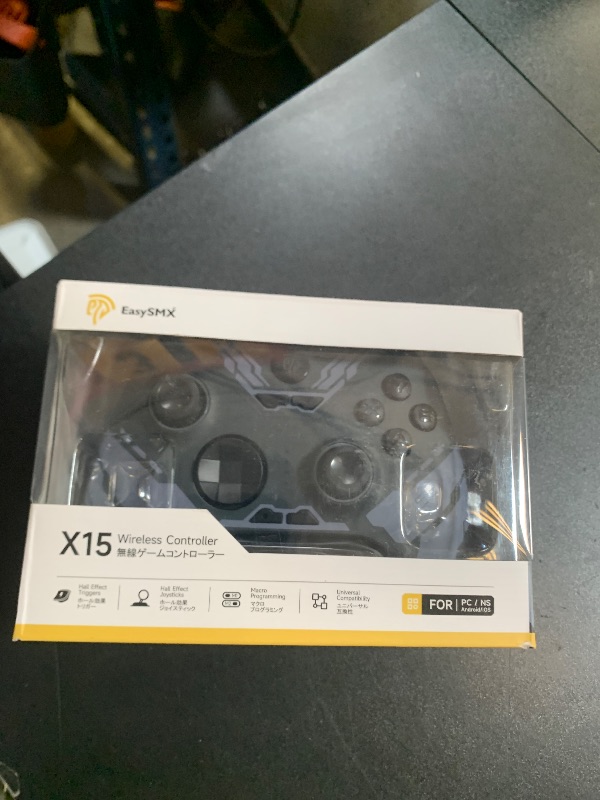 Photo 1 of EasySMX X15 PC Controller - Enhanced Wireless Bluetooth Controller with Hall Joysticks/Hall Triggers/RGB Lighting - No Stick Drift, No Dead Zone - Work for Windows PC, Android, Steam and Switch