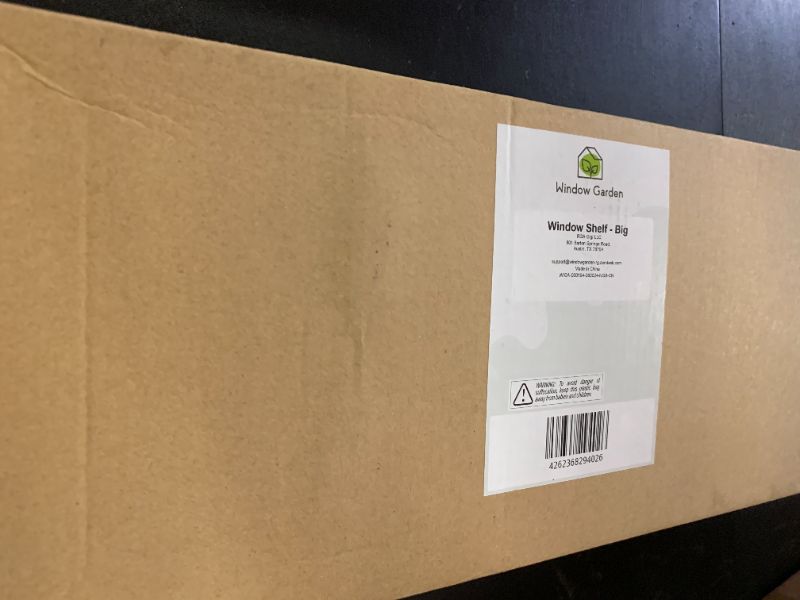 Photo 1 of Window Garden Suction Cup Window Shelf - 5mm Acrylic Plate - Holds Upto 7lbs - Space-Saving Plant Shelf for Windows - Ideal for Herbs & Microgreens - Perfect for Apartments and RV - White-15.1" x 3.8"