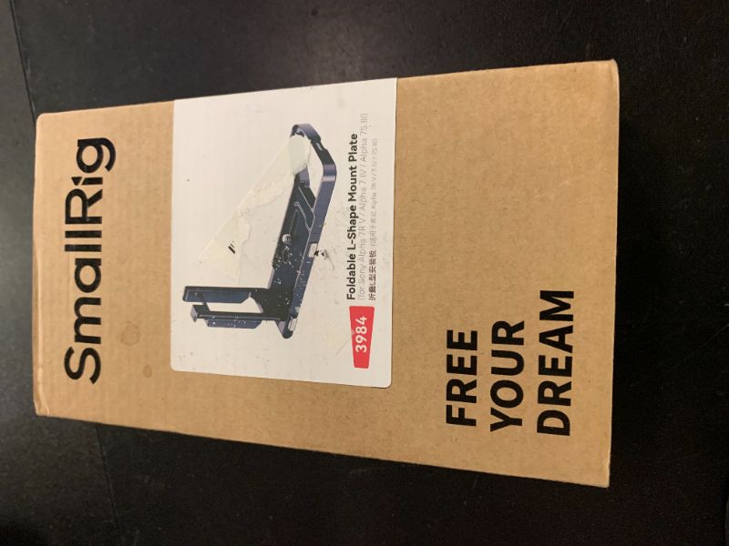Photo 1 of SmallRig Foldable L-Bracket for Sony Alpha 7R V/Alpha 7 IV/Alpha 7S III, Foldable Side Plate for Arca-Swiss, Supporting Quick Switch Between Horizontal and Vertical Shooting - 3984