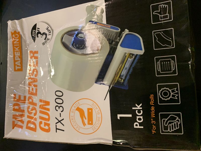 Photo 1 of Tape King TX100 Packing Tape Dispenser Gun (3in-Wide, One Set)