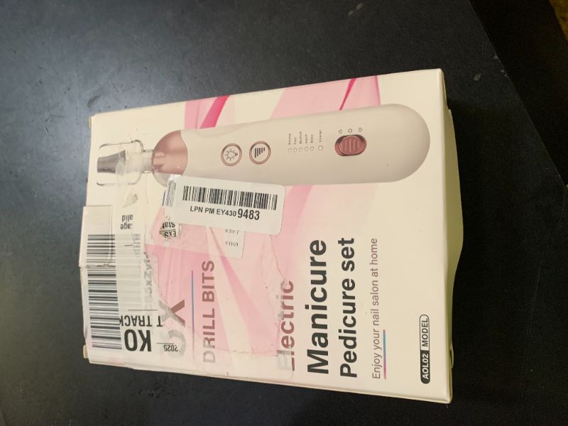 Photo 1 of Manicure Pedicure Kit for Women Men: Eletorot Professional Electric Nail File Set, 5 Speeds Rechargeable Cordless Toe Nail Grinder Cuticle Tools for Feet Care, Gifts for Dad Boyfriend Grandpa Son
