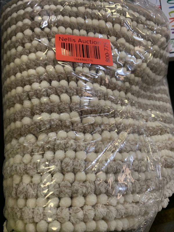 Photo 1 of BSICPRO Bathroom Rugs, Bath Mat Rug for Bathroom Non Slip 20 x 32 Inches Water Absorbent Chenille Floor Mats Machine Washable (Light Taupe and Cream)