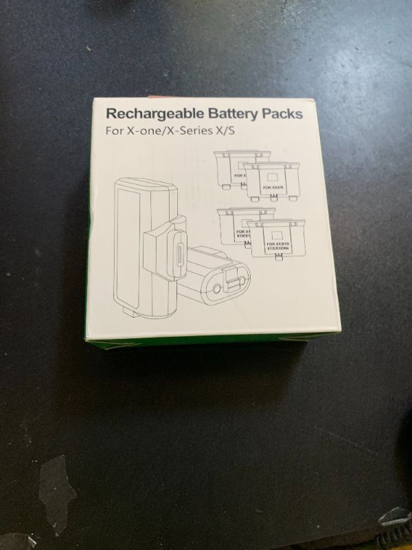 Photo 1 of Xbox Battery Pack Rechargeable with 4 Back Covers and a USB C Charging Cable, 2X 4800mWh Xbox Controller Battery Play and Charger kit for Xbox One and Xbox Series X/S-White