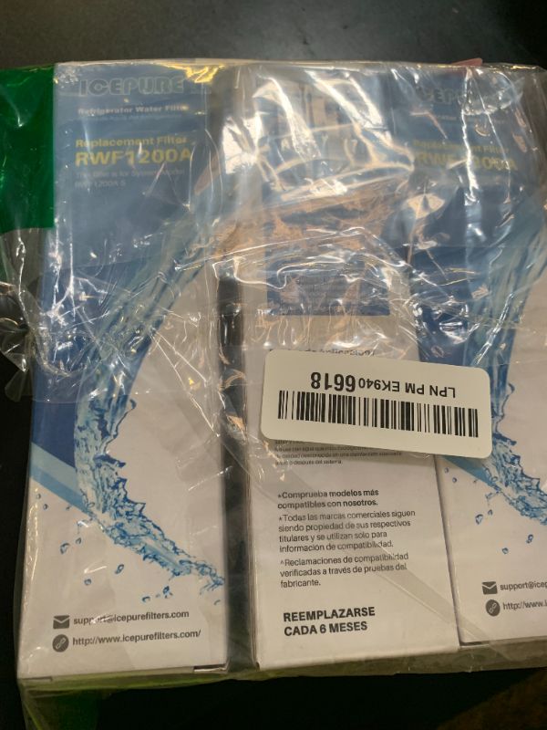 Photo 1 of ICEPURE 46-9690 Replacement for LG LT700P ADQ36006101, Kenmore Elite 46 9690, LFXC24726S, 469690, ADQ36006102 LMXS27626S LFXS30766S Refrigerator Water Filter and LT120F Fresh Air Filter,2Combo