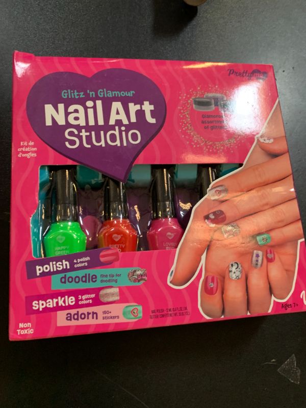 Photo 1 of Nail Art Studio for Girls - Birthday Gift - Nail Polish Kit for Kids Ages 7-12 Years Old - Girl Gifts Ideas - Gift Set - Girly Stuff - Polish, Pens, Glitter, Stickers, Gems, Filer - 8 9 10 11 12 Year