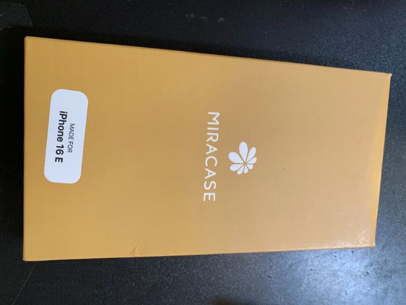 Photo 1 of Miracase Magnetic for iPhone 16e Case Full-Body Phone with Built-in Glass Screen Protector, [Compatible with MagSafe] Military Drop Proof 16 E Cover Bumper 6.1 inch, Black