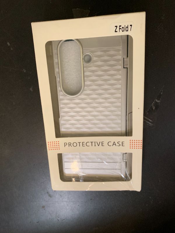 Photo 1 of BUSCBEAR Magnetic for Samsung Galaxy Z Fold 7 Case,[Built-in Screen Protector] [Hinge Protection] [Kickstand][Compatible with MagSafe] Full Body Protective Phone Case for Galaxy Z Fold 7 Silver